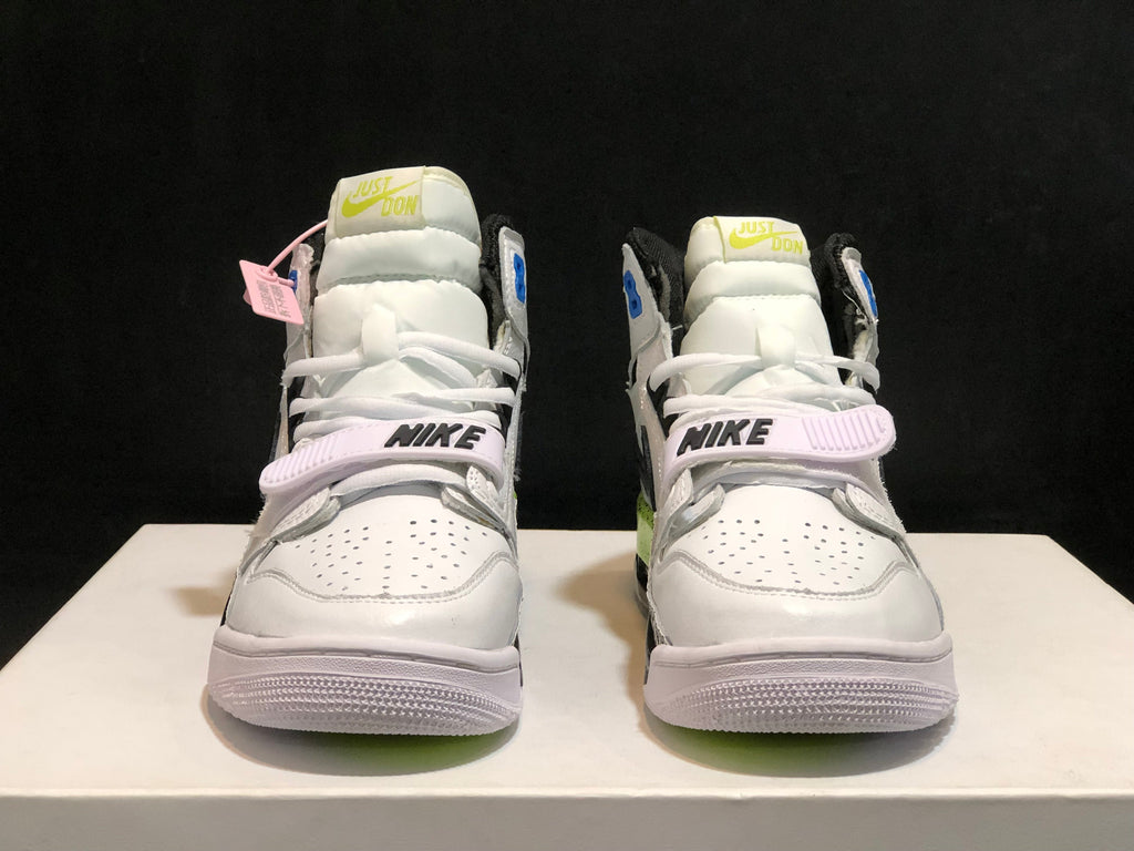 Jordan Legacy 312 Command Force Sneakers in White Black AQ4160-107 - product image from the listing.
