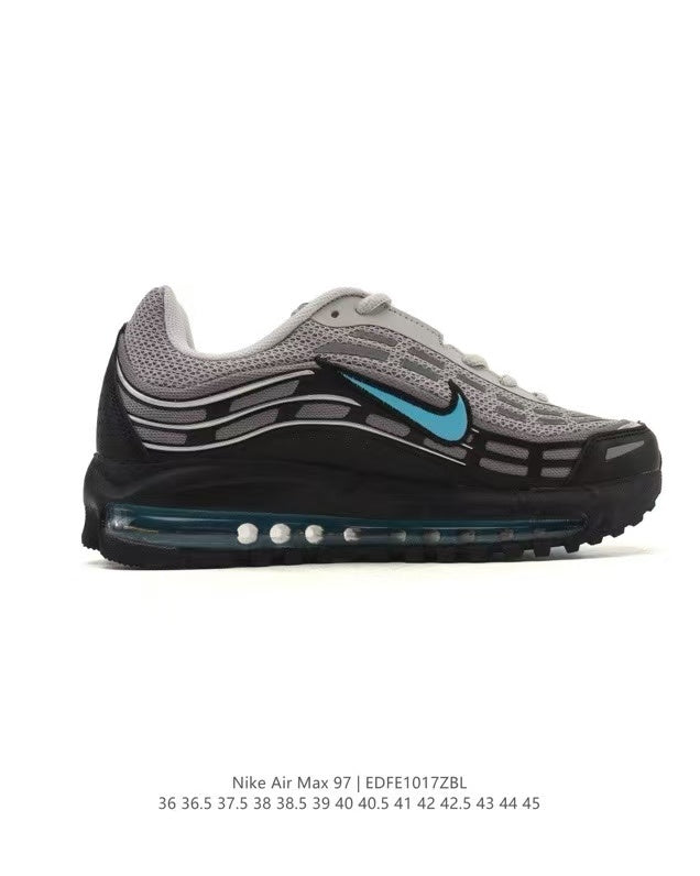 Nike Air Max 97 Sneakers in Grey and Black EDE1017ZBL - product image from the listing.