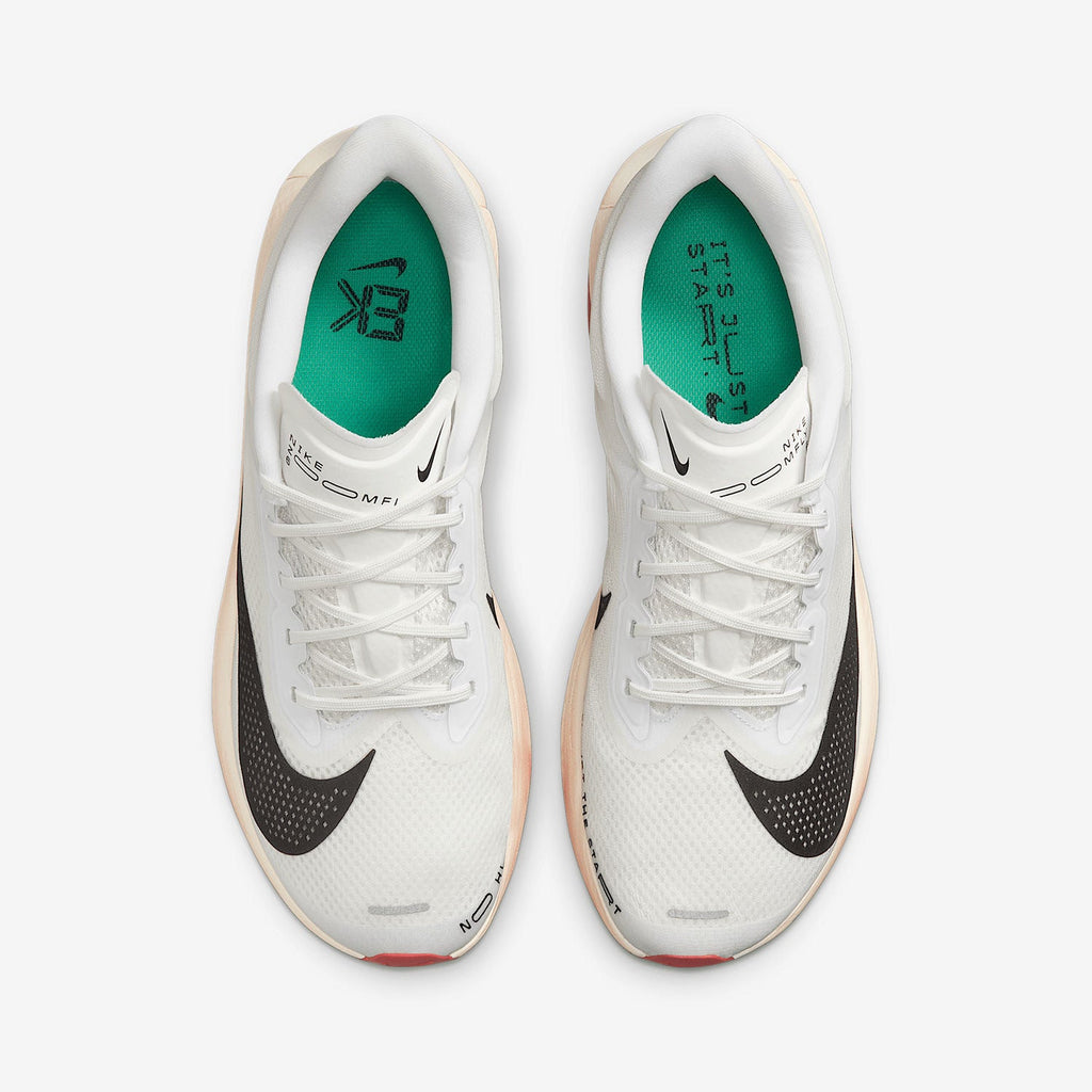 Nike ZoomX Running Shoes in White Black Orange - product image from the listing.