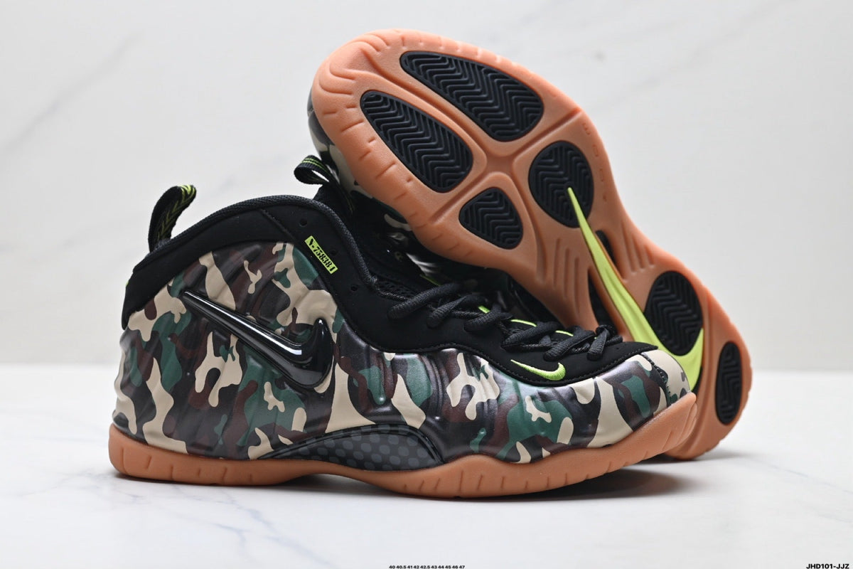 Nike Air Foamposite One Penny Hardaway Camo Trainers - product image from the listing.