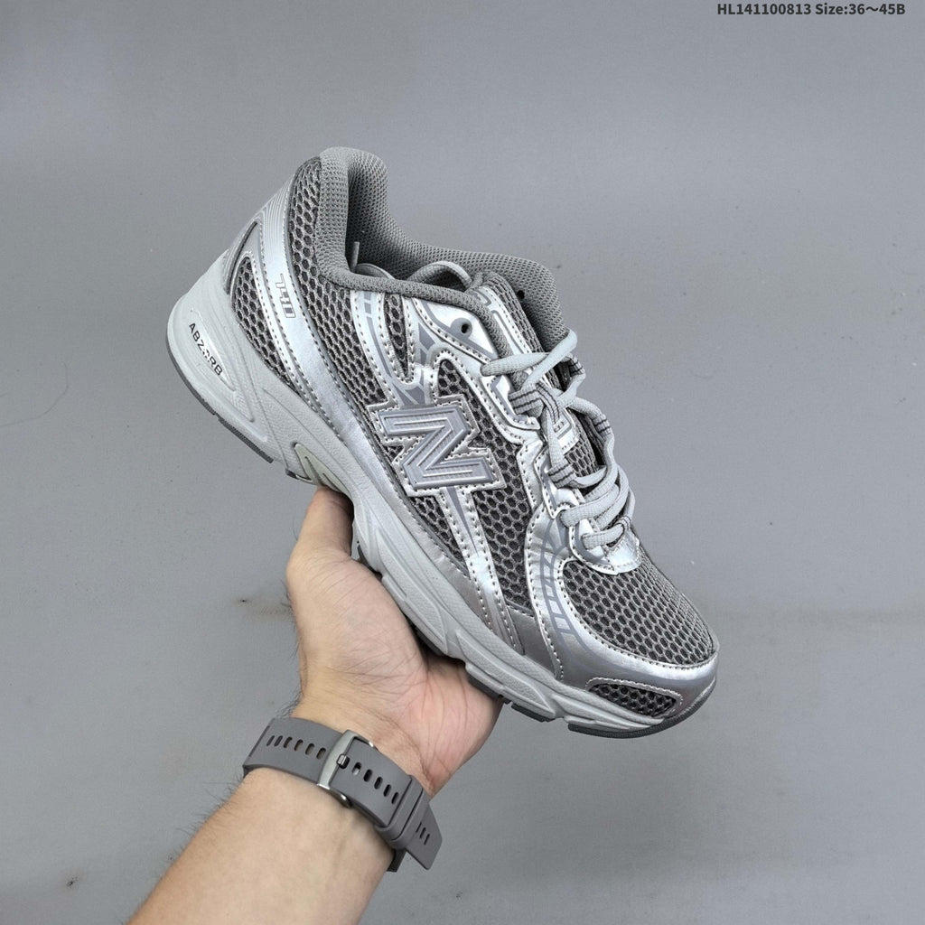 Grey and Silver New Balance 740 Sneakers CR740MG - product image from the listing.
