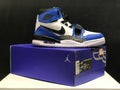 Jordan Legacy 312 High-Top Sneakers in White Blue AQ4160-104 - product image from the listing.