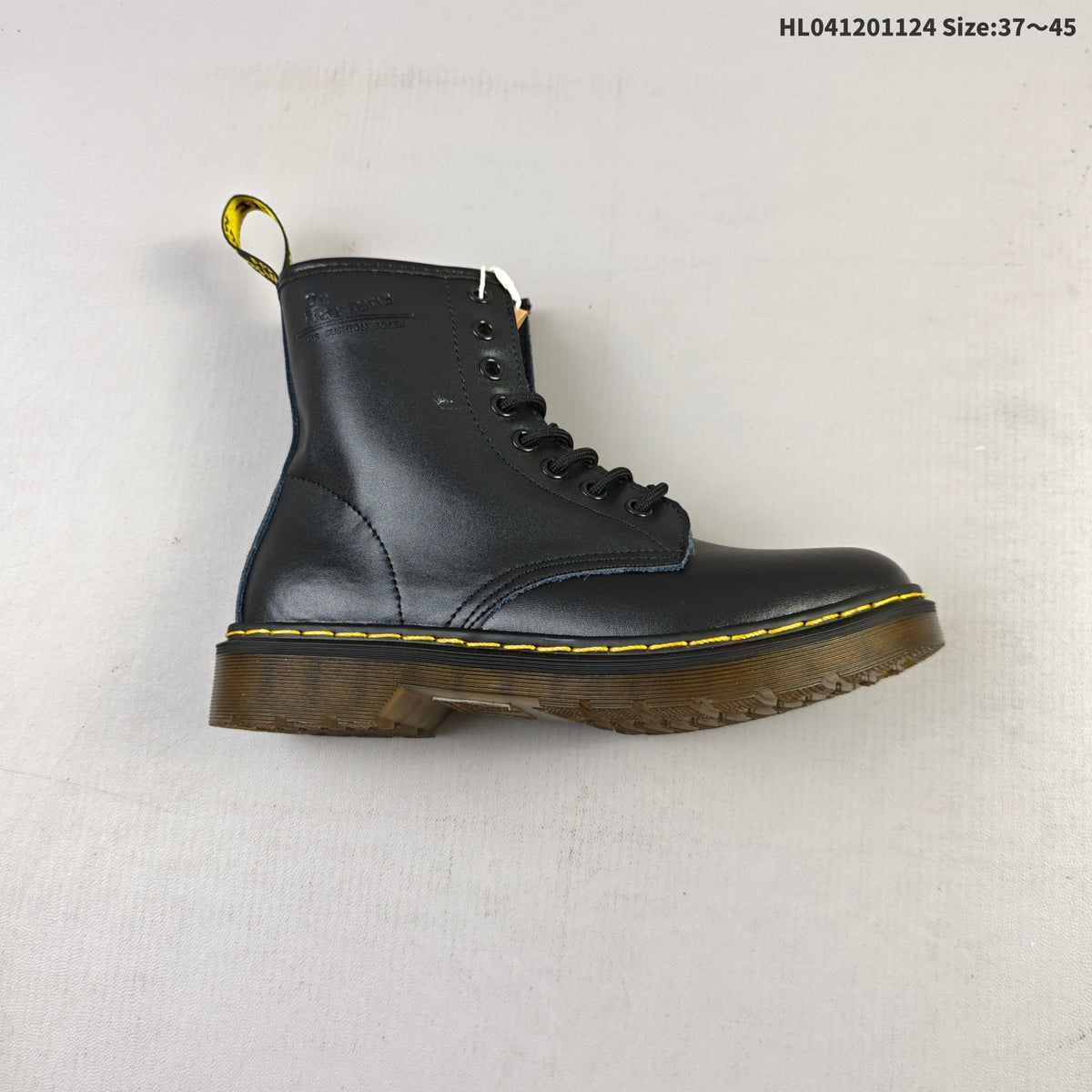 1460 Smooth Black Platform Lace-Up Boots by Dr. Martens - product image from the listing.