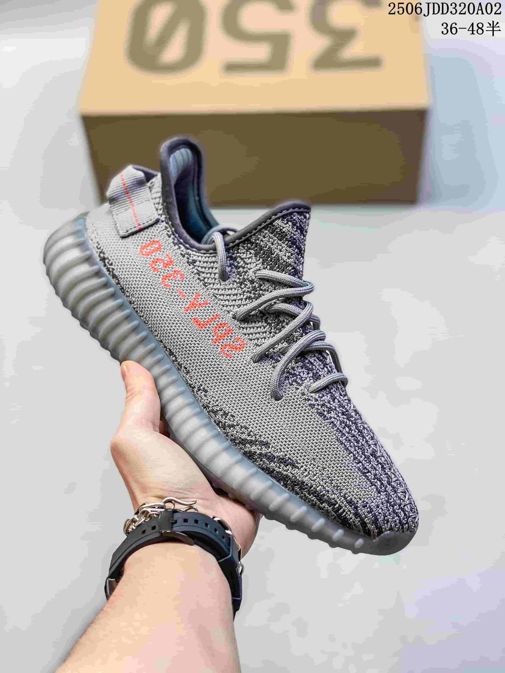 Adidas Yeezy Knit Trainers with Ribbed Sole - product image from the listing.