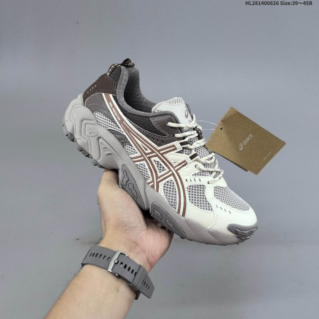 ASICS GEL-NANDI NR Sneakers in Cream, in Gray and Brown - product image from the listing.