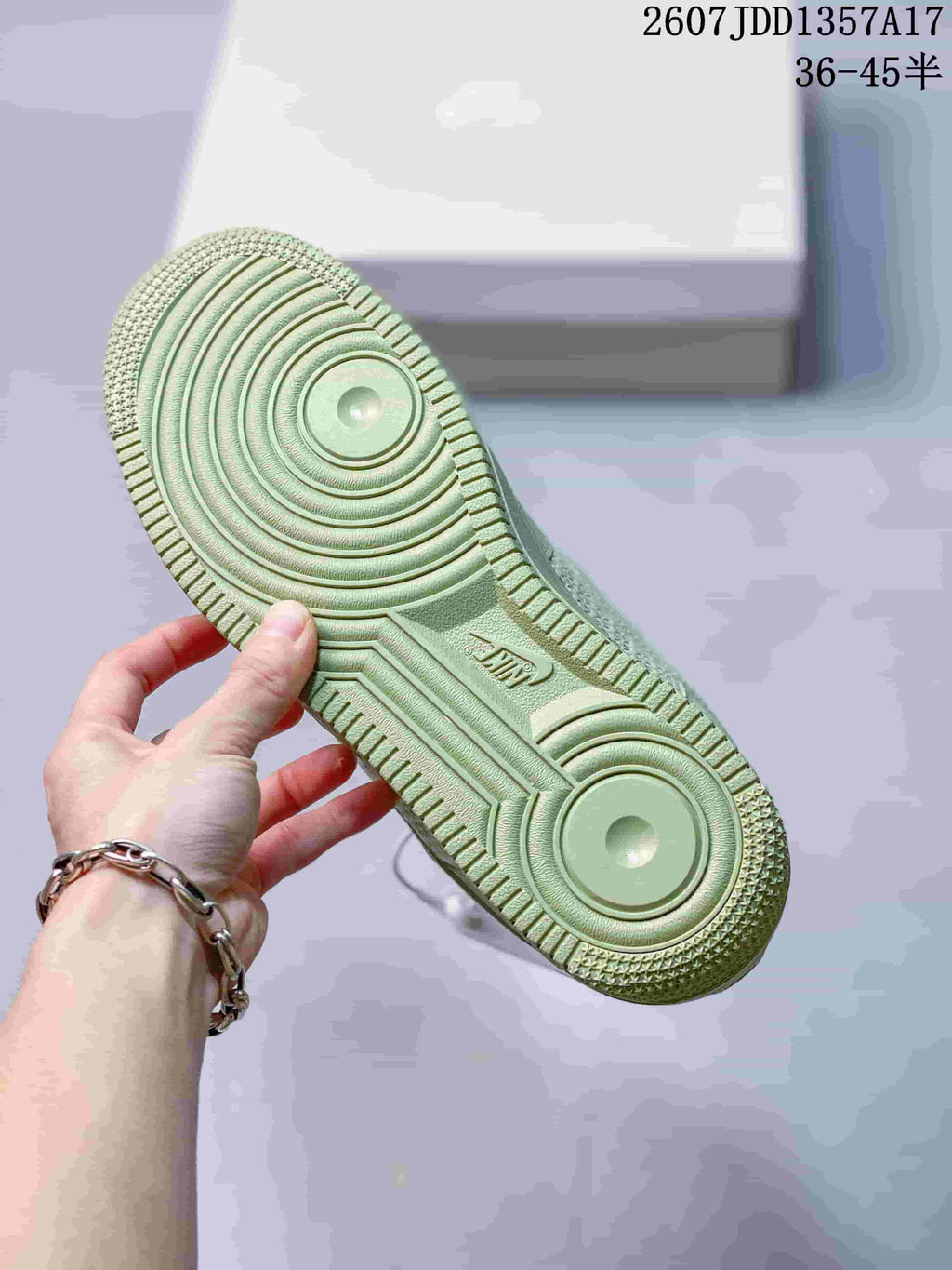 Nike Air Force 1 '07 Low Sneakers in Green - product image from the listing.