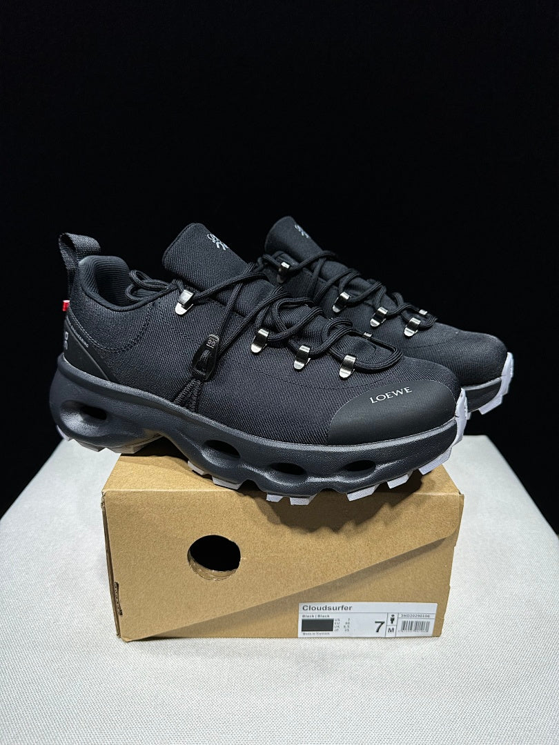 On x LOEWE Cloudsurfer Sneakers in Black - product image from the listing.