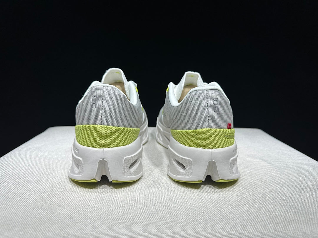 On Cloudeclipse Running Sneakers in White Green - product image from the listing.