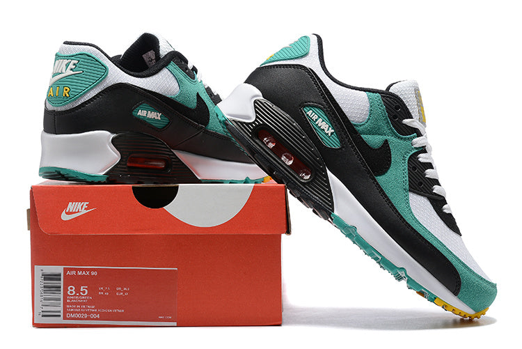 Nike Air Max 90 Sneakers in White Teal Black - product image from the listing.