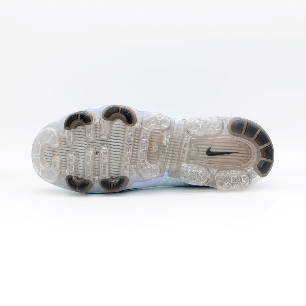 Light Blue Nike Air VaporMax Flyknit Sneakers - product image from the listing.
