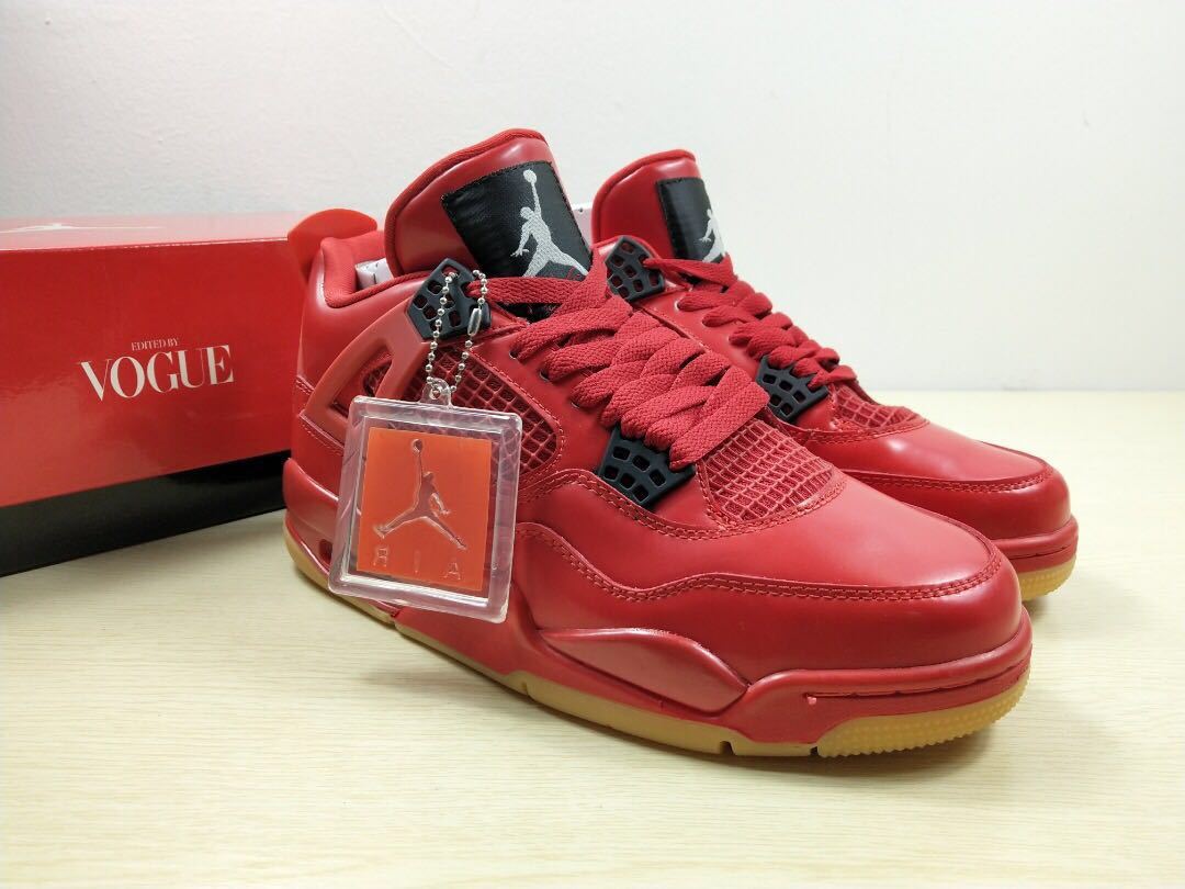 Air Jordan 4 Singles Day Sneakers in Red AV3914-600 - product image from the listing.