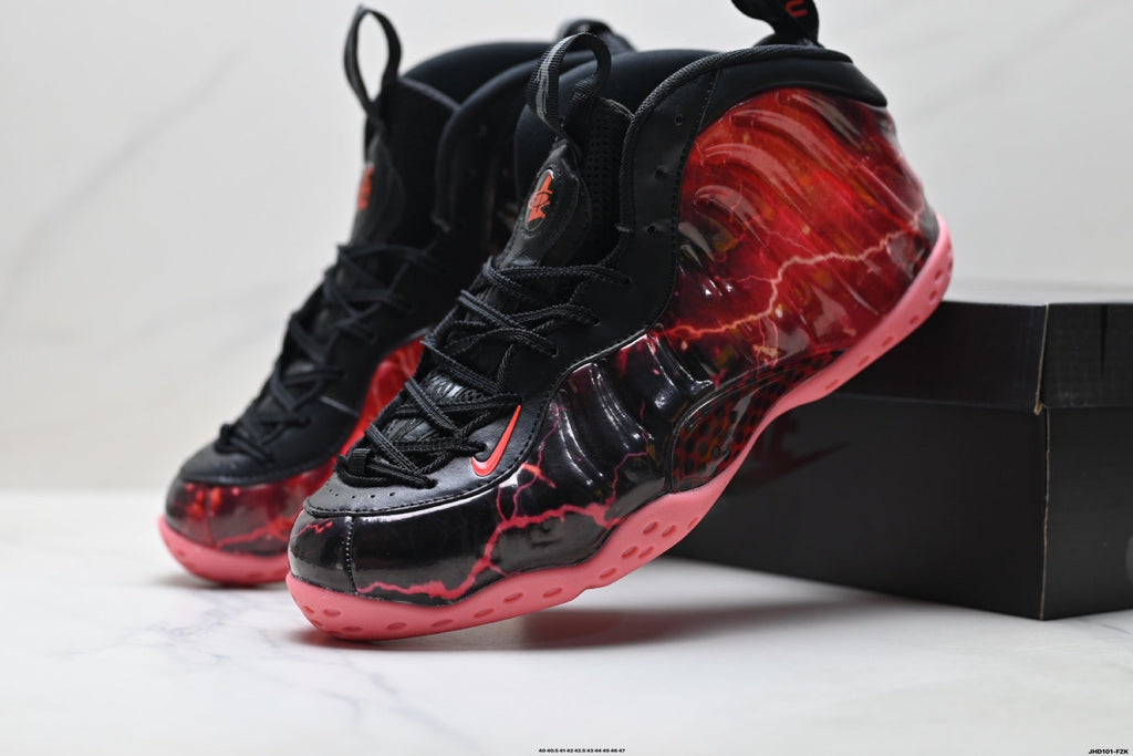 Nike Air Foamposite One Penny Hardaway Sneakers in Black Red - product image from the listing.