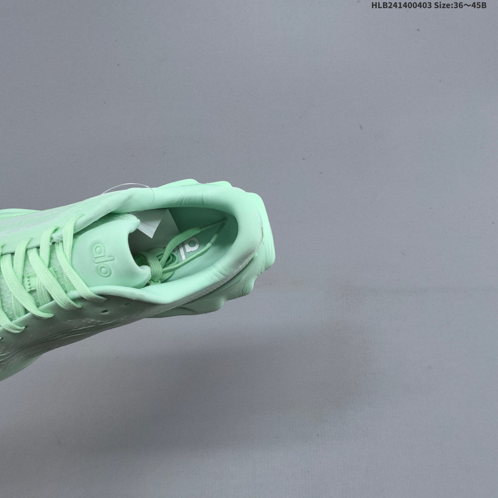 Mint Green Alo Yoga Alo Runner Low-Top Sneakers - product image from the listing.