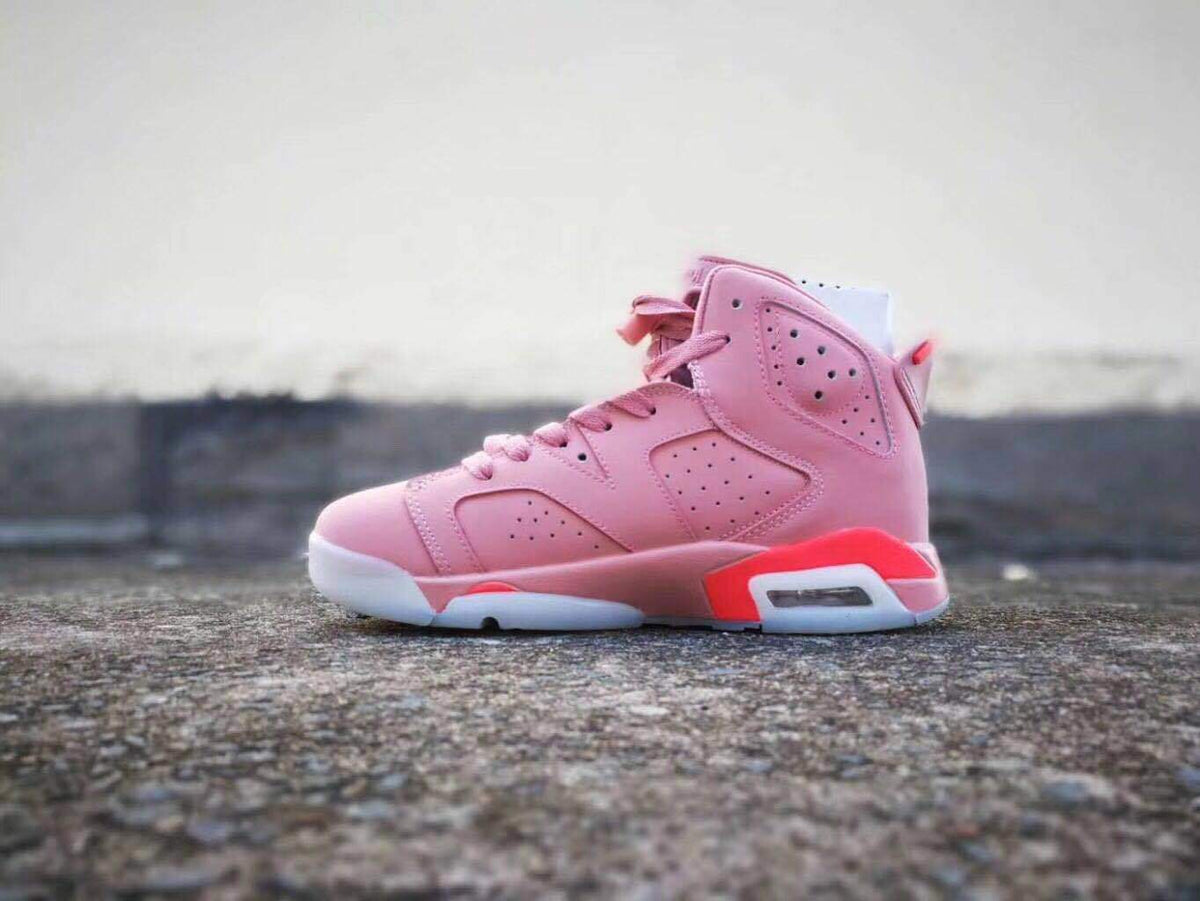 Air Jordan 6 Pink High-Top Sneakers - product image from the listing.