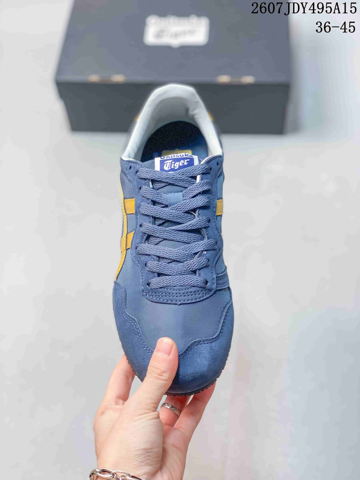 Onitsuka Tiger Serrano Trainers Blue and Yellow 2607 JDY495A15 - product image from the listing.