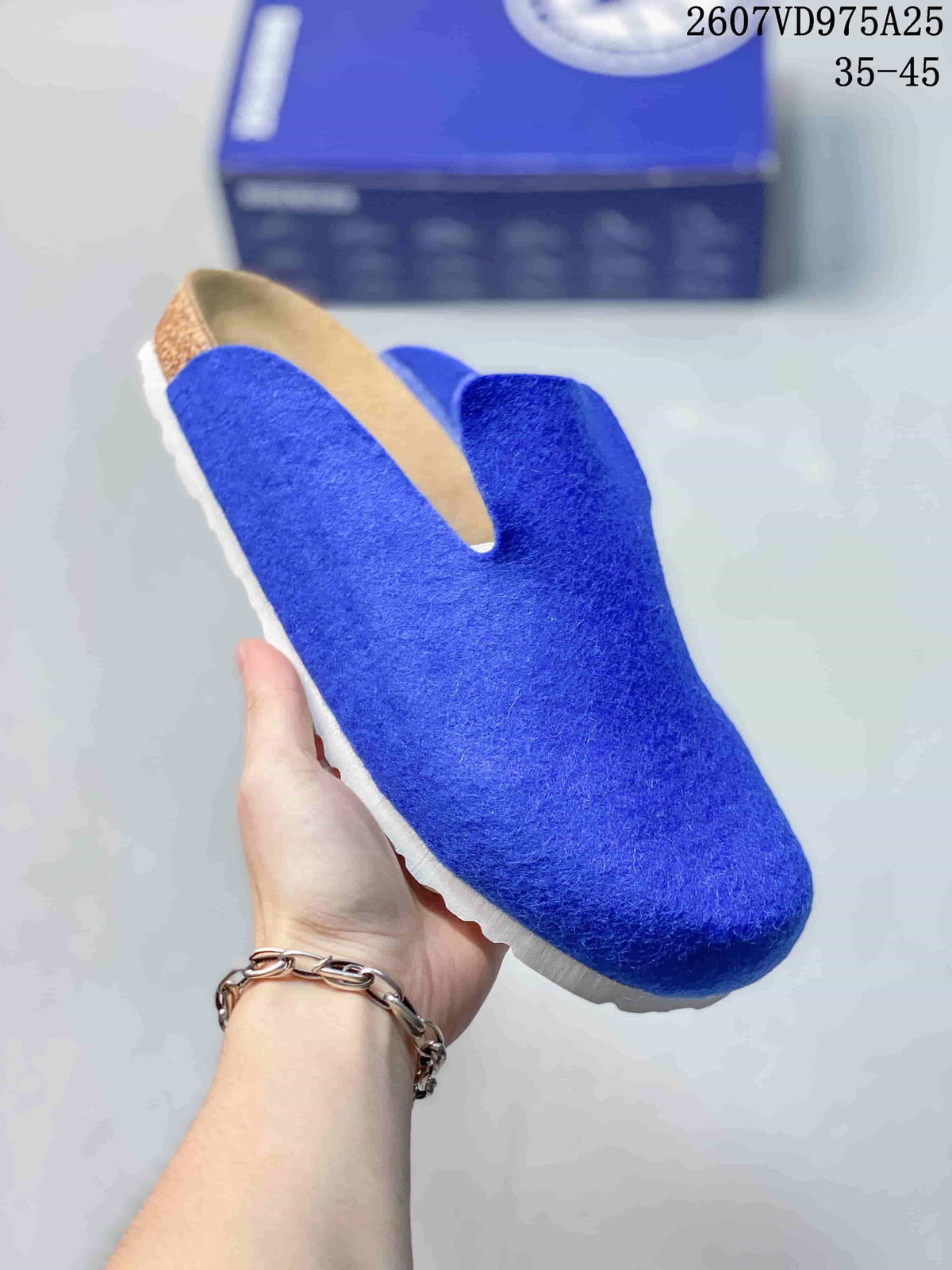 Birkenstock Amsterdam Clog 1011220 in Blue, in Red and Gray - product image from the listing.