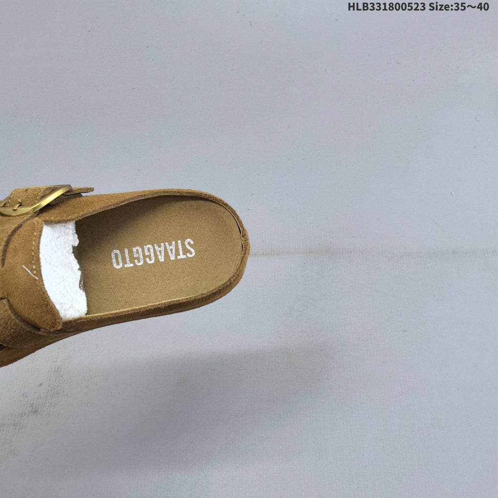 GG-CC Firework Embellished Brown Mule Clogs - product image from the listing.
