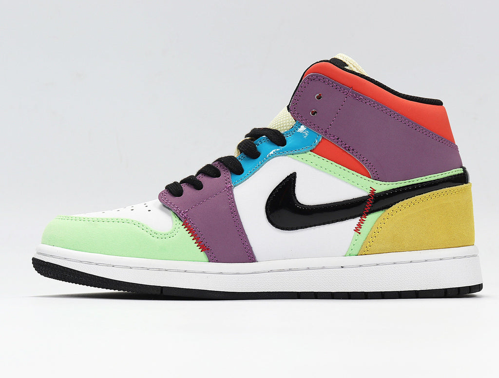 Air Jordan 1 High Sneakers in Multicolor CW1140-100 - product image from the listing.