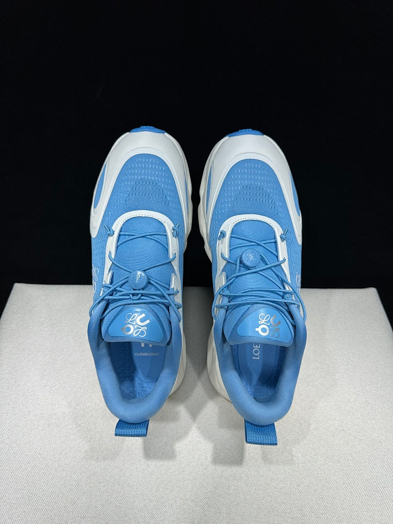 On x Loewe Cloudventure 3.0 Sneakers in White and Blue - product image from the listing.