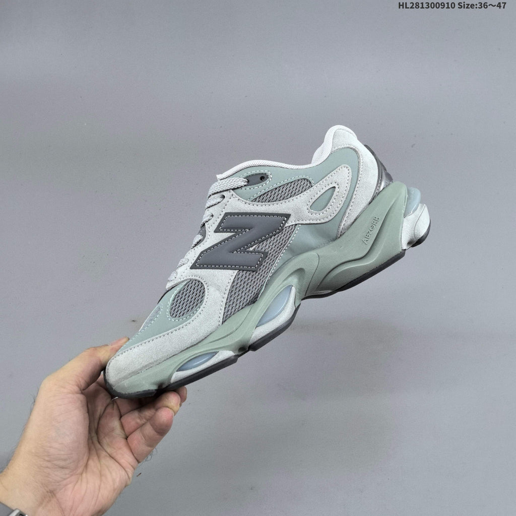 New Balance 983 Retro Trainers in Gray and Sage - product image from the listing.