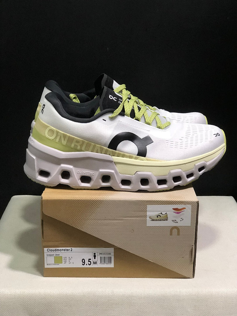 Lemon Yellow On Cloudmonster 2 Running Shoes - product image from the listing.