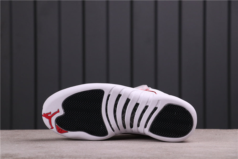 Air Jordan 12 Reverse Flu Game White Red CT8013-106 - product image from the listing.
