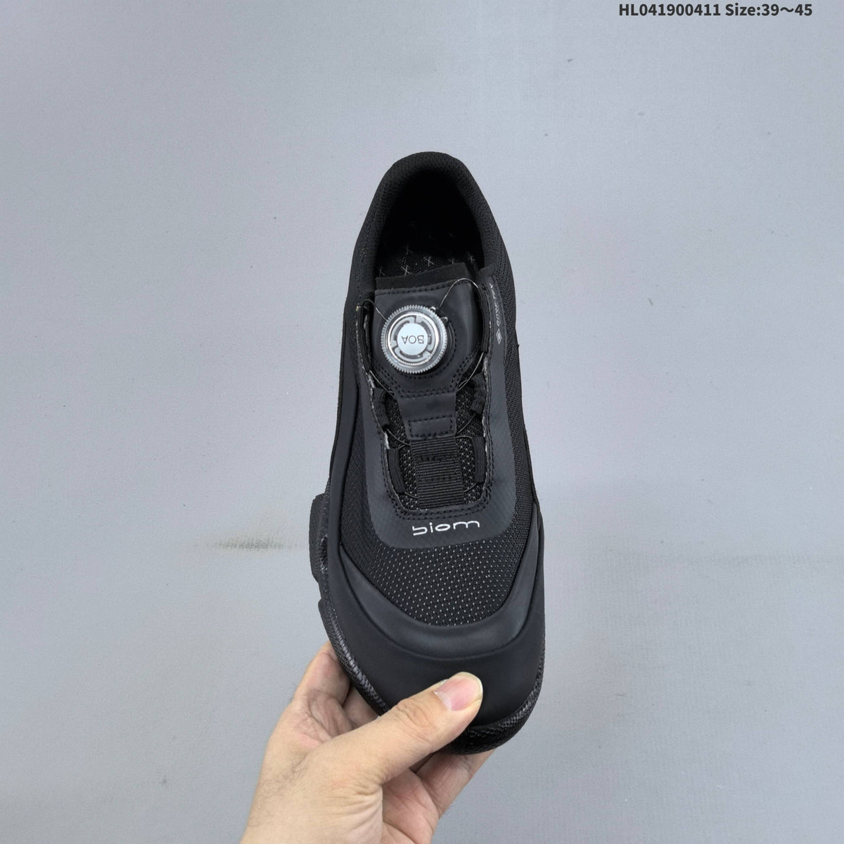 ECCO BIOM C Black Outdoor Trainers with Dial Closure - product image from the listing.