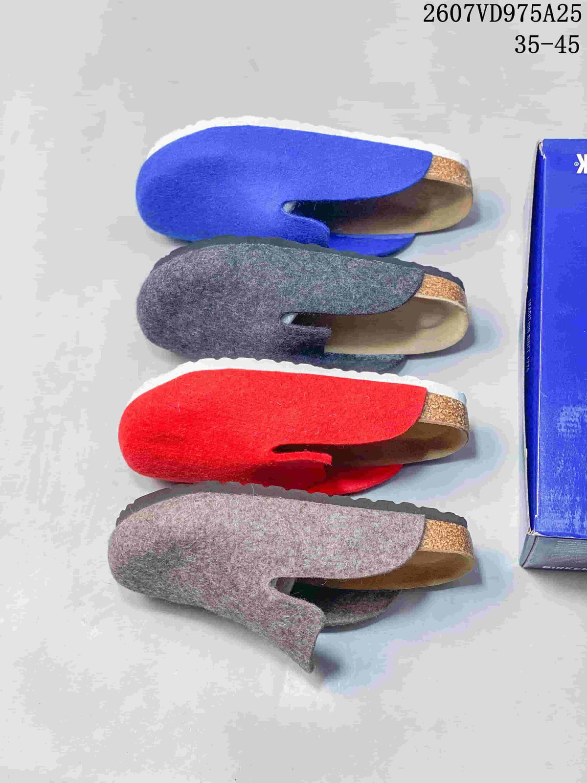 Birkenstock Amsterdam Clog 1011220 in Blue, in Red and Gray - product image from the listing.