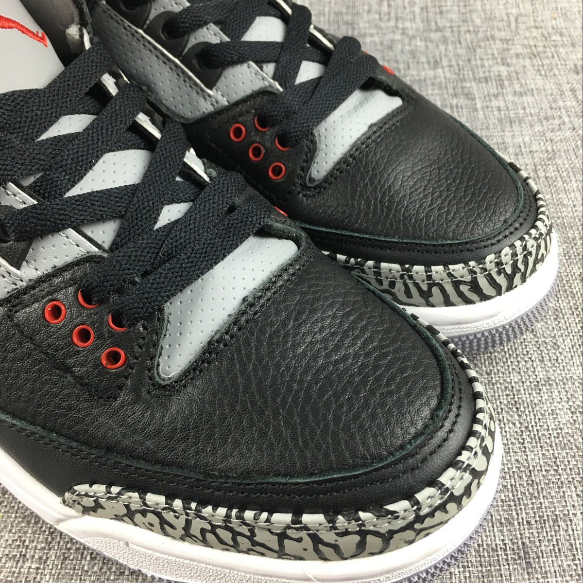 Black Cement Sneakers - Air Jordan 3 Retro - product image from the listing.