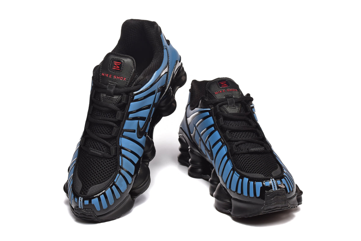 Black and Pink Nike Shox TL Sneakers - product image from the listing.