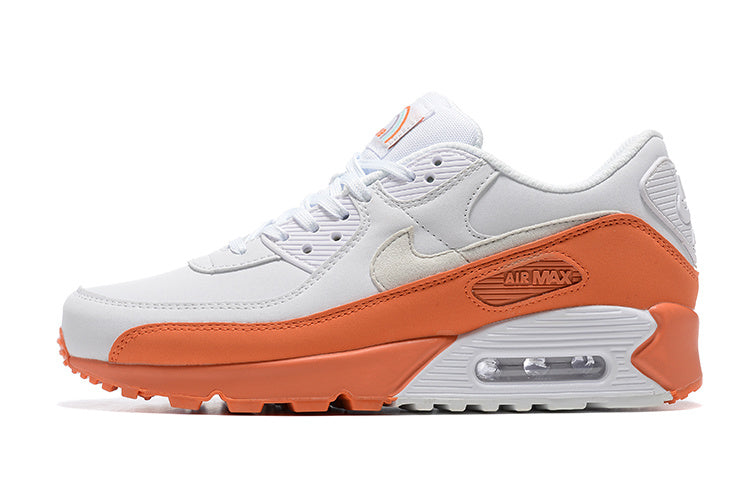 Nike Air Max 90 Sneakers in White Orange DM0956-100 - product image from the listing.
