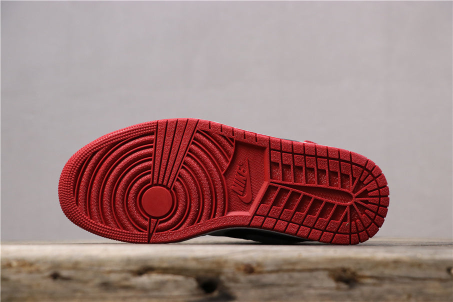 Air Jordan 1 Low Black Toe Red, Sneakers in White and Black - product image from the listing.