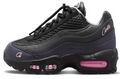 Black and Deep Blue Sneakers with Pink Accents - Nike Air Max 95 - product image from the listing.