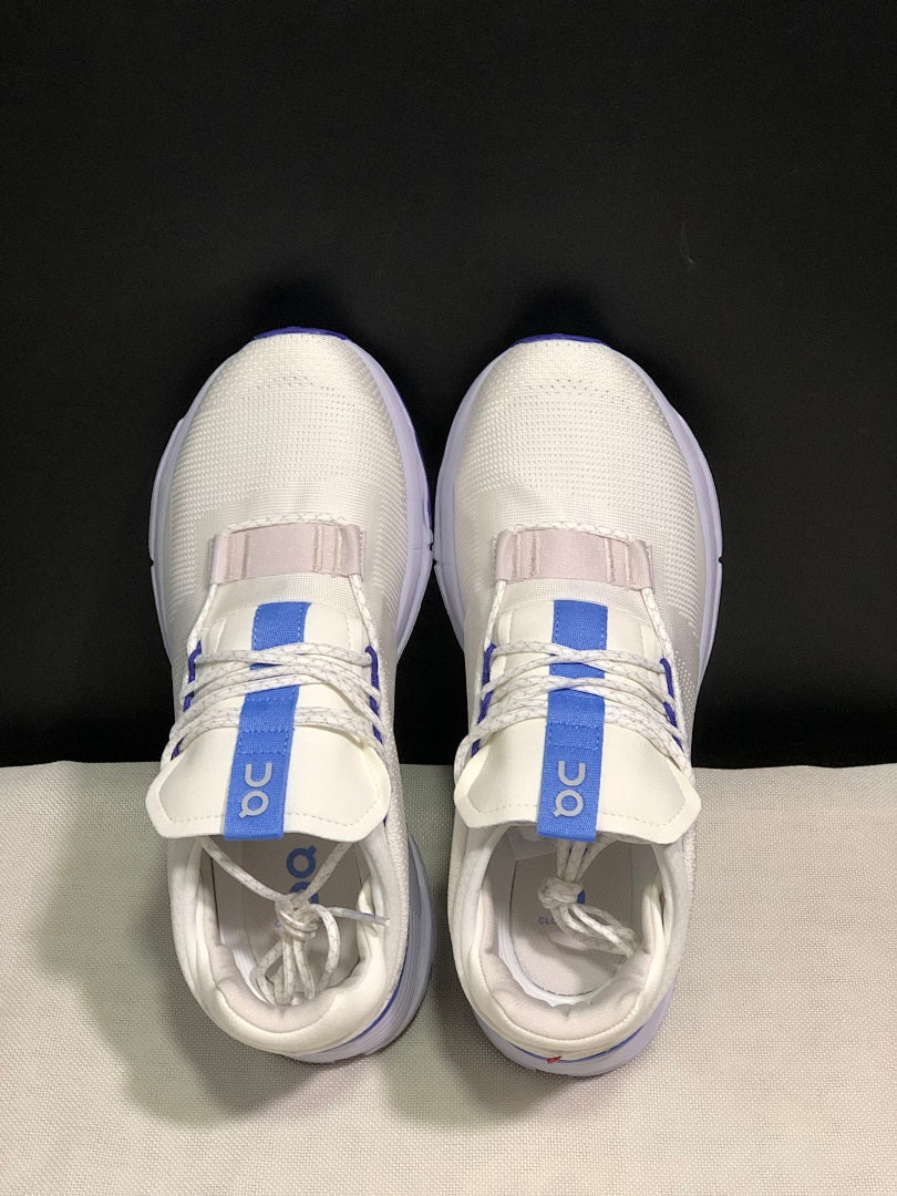 On Cloudnova 1 Sneakers, in White and Blue - product image from the listing.