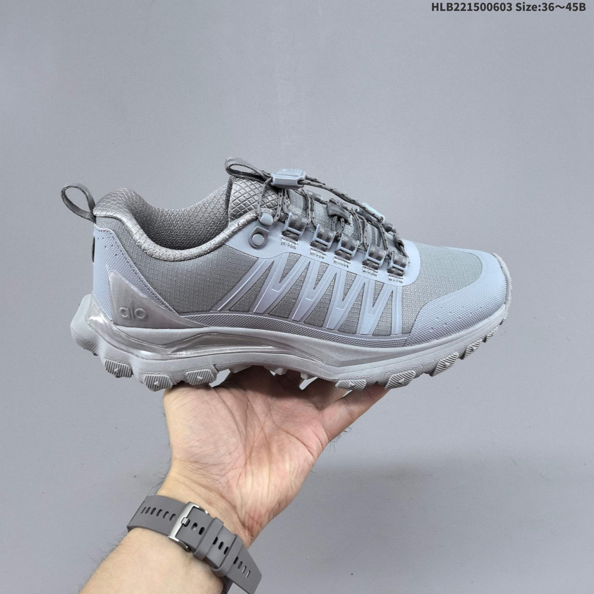Grey Alo Yoga Alo Runner Low-Top Sneakers - product image from the listing.