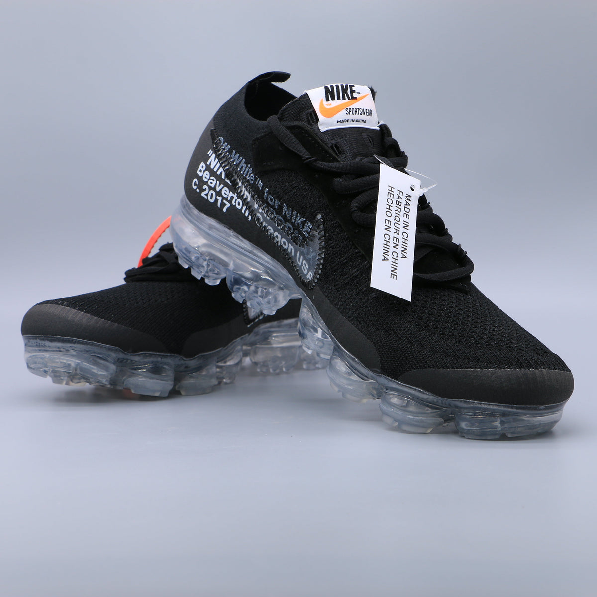 Nike Air VaporMax 2 Sneakers in Black and White AA3831-002 - product image from the listing.