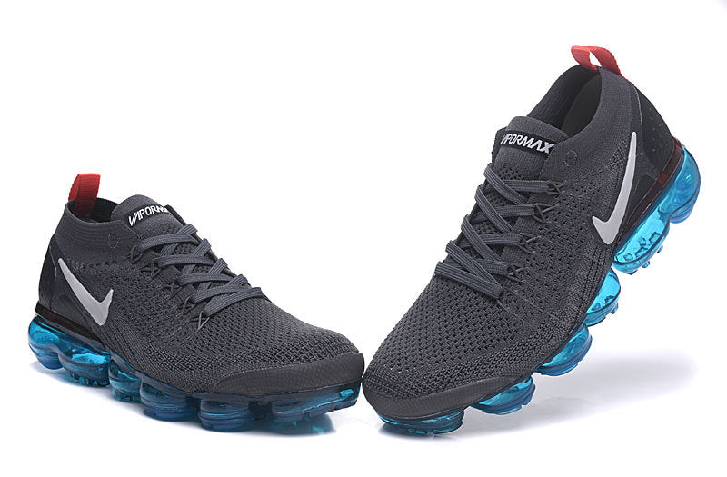 Nike Air VaporMax Flyknit 2 in Dark Grey Blue 942842-600 - product image from the listing.