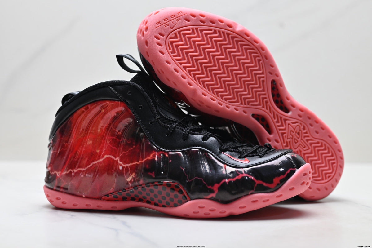 Nike Air Foamposite One Penny Hardaway Sneakers in Black Red - product image from the listing.