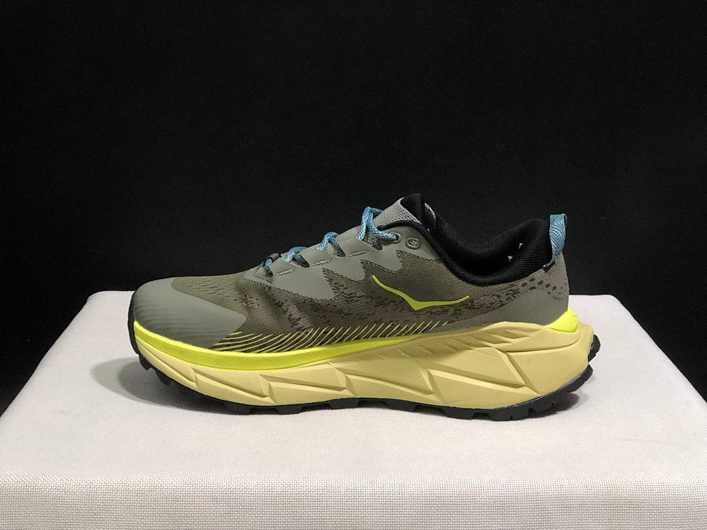 HOKA Skyline Float X Trail Running Shoes, in Olive Yellow - product image from the listing.