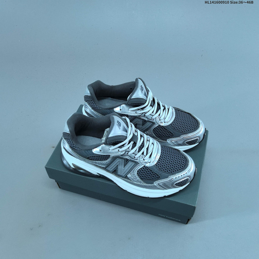 Silver and Charcoal New Balance 2010 Sneakers - product image from the listing.