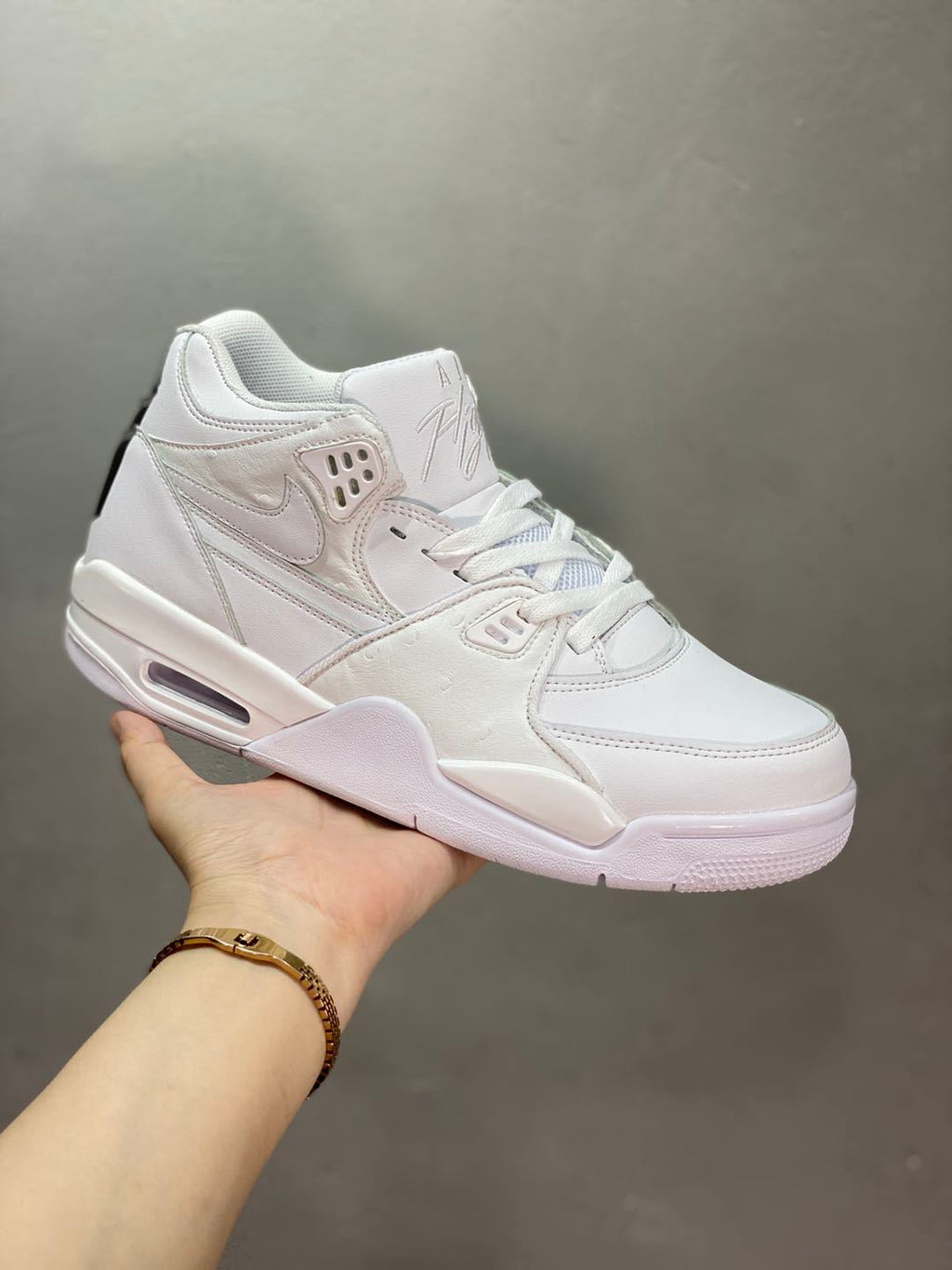 Nike Air Flight 89 High-Top Sneakers in White - product image from the listing.