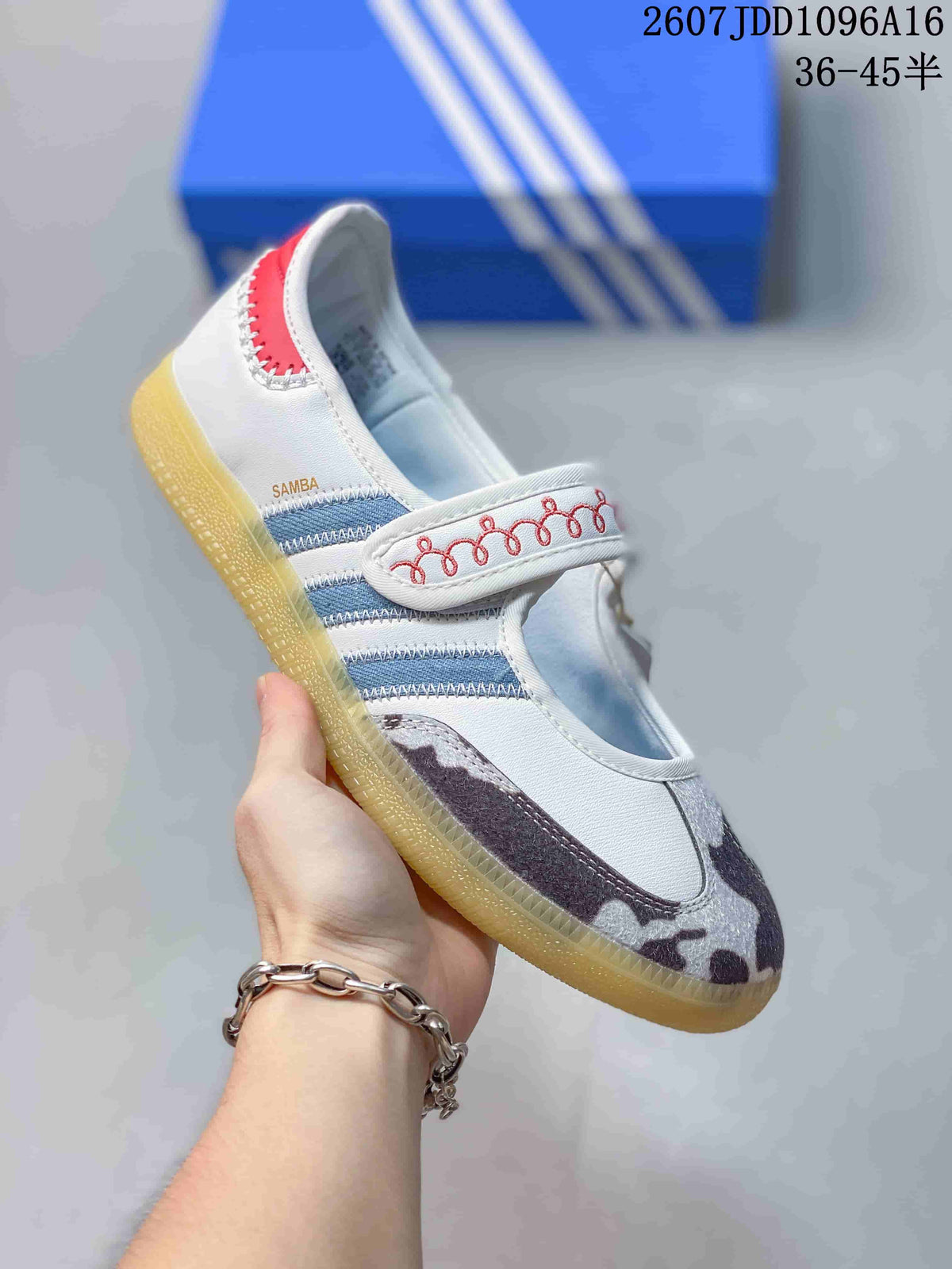 adidas Samba Jane W White Velcro Trainers 711060TIT - product image from the listing.