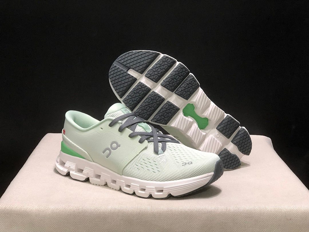 Mint Green On Cloud X 4 Sneakers - product image from the listing.