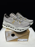 On Cloudsurfer Max Running Sneakers in Gray Beige - product image from the listing.
