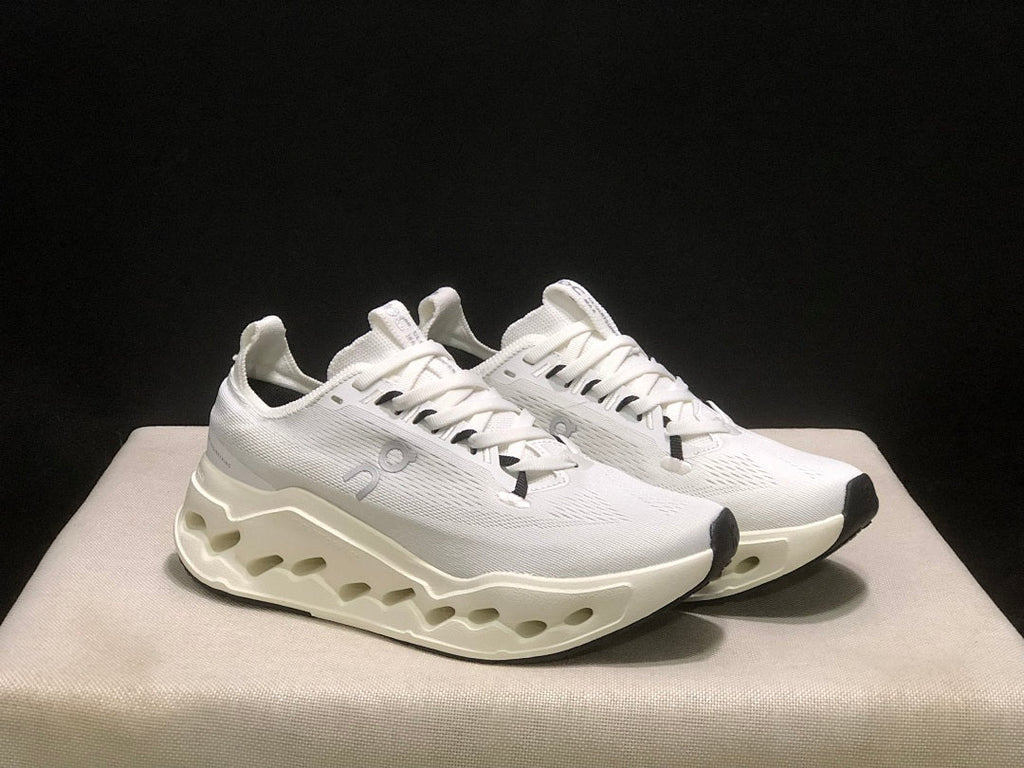 On Cloudsurfer Max Running Sneakers in White - product image from the listing.