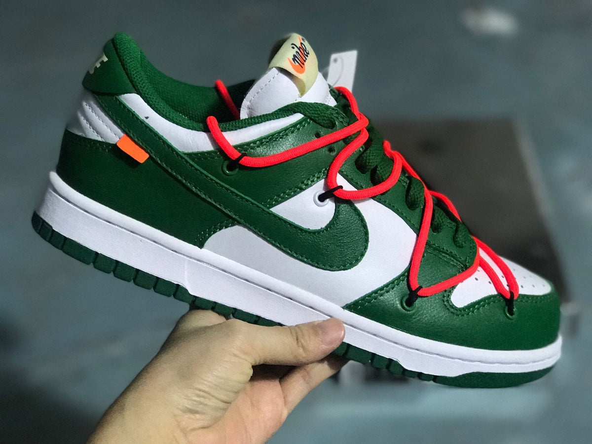 Nike Dunk Low White Pine Sneakers in Green CT0856-100 - product image from the listing.
