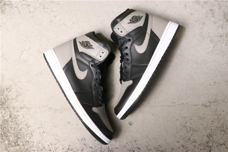 Air Jordan 1 High Shadow in Black Grey White 555088-013 - product image from the listing.