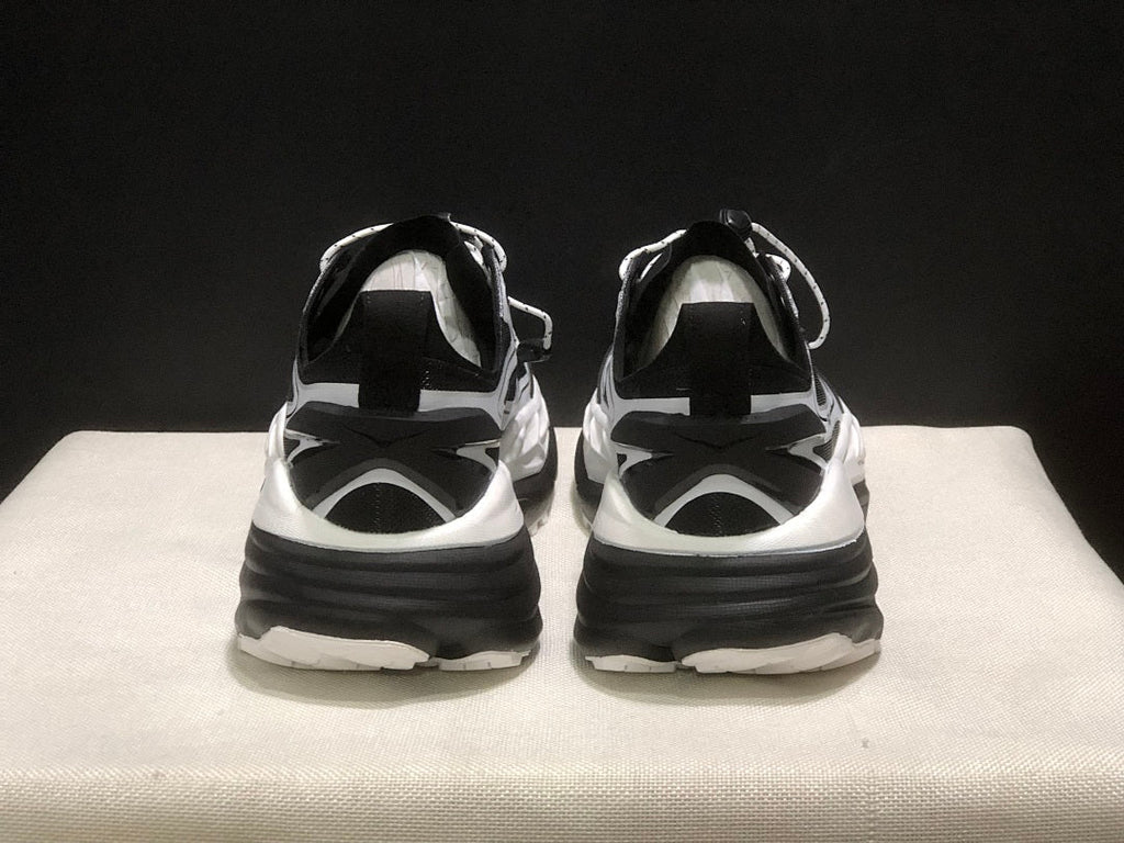 HOKA Stinson One 7 Black and White Trail Trainers - product image from the listing.