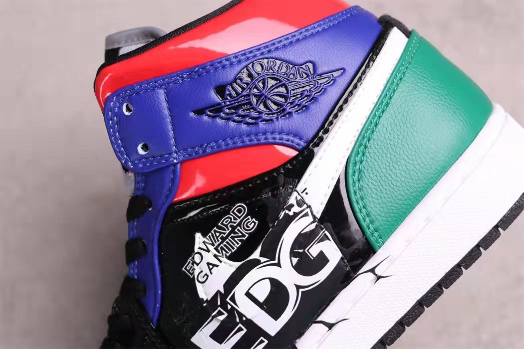 Air Jordan 1 Mid SE EDG Multicolor Sneakers - product image from the listing.