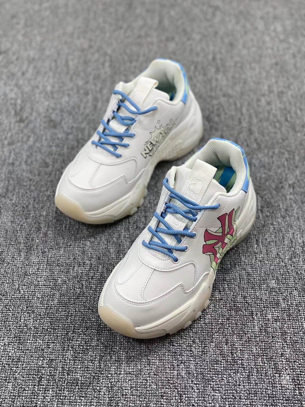 White MLB Chunky Low-Top Sneakers - product image from the listing.